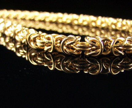 Gold Filled Byzantine Necklace
